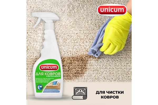 6_Средство для чистки ковров и мягкой мебели 0,5л UNICUM, с триггером