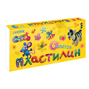Пластилин 6цв 120г deVENTE Cosmo, со стеком