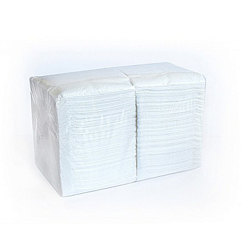 Салфетки бумажные 24*24см 400шт БигПак, белые