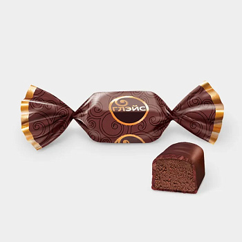 Конфеты помадные ЯШКИНО Глэйс со вкусом шоколада, 500гр
