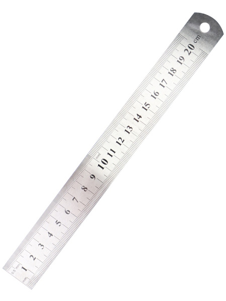 3_Линейка 20см металлическая PROF-PRESS, в индивидуальной упаковке