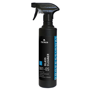Средство для мытья стекол и зеркал 500мл PRO-BRITE Glass Cleaner, с распылителем
