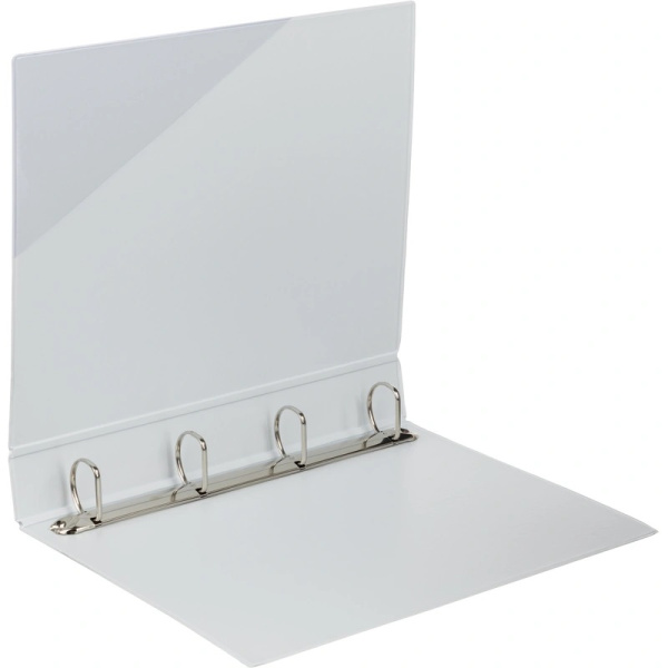 6_Папка Панорама на 4 кольцах, корешок 50мм, картон_ПВХ 1,9мм, BANTEX, белая