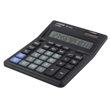 2_Калькулятор 14 разрядов deVENTE DD-4424, 153x199мм, двойное питание