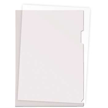 Папка-уголок A4 0,18мм, полупрозрачный плотный пластик deVENTE, прозрачная