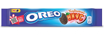 Печенье OREO Original, с клубничной начинкой, 95г