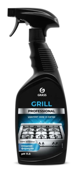 Средство для чистки плит, духовок, грилей от жира_нагара 600мл GRASS GRILL Professional