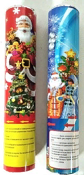 Хлопушка пневматическая 20см, наполнитель конфетти, ассорти