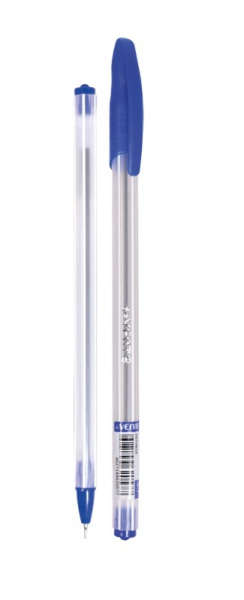 Ручка шариковая масляная, 0,7мм deVENTE Speed Pro Mist СИНЯЯ, прозрачный корпус