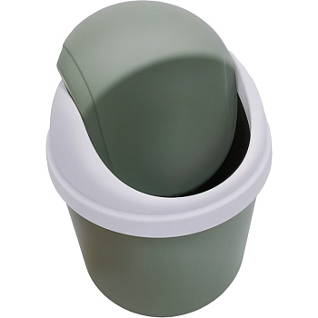 Контейнер, урна НАСТОЛЬНАЯ, 2,4л, 180*130*130мм, deVENTE Olive Bucket, оливковый
