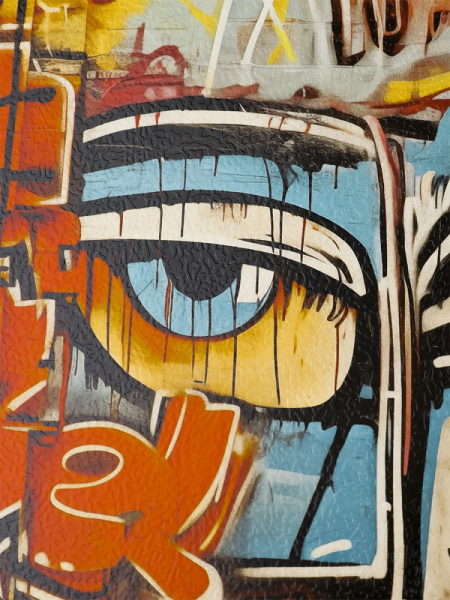 4_Тетрадь А4 96л клетка, гребень PROF-PRESS Тематика граффити