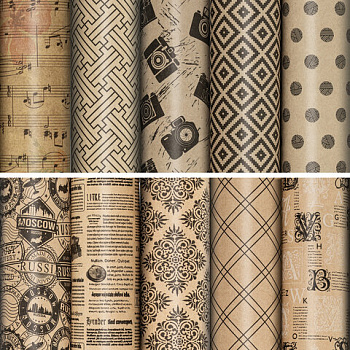 Бумага упаковочная ЗОЛОТАЯ СКАЗКА Kraft Unlimited 70*100см, ассорти