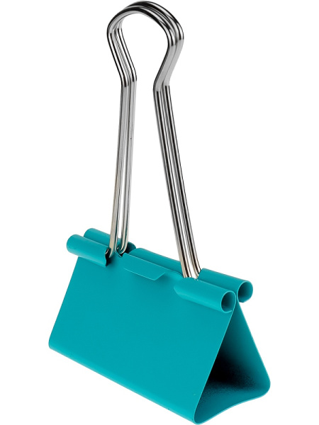 3_Зажим для бумаг 51мм цветной, комплект 12шт WorldOffice