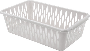 Корзинка универсальная 1,9 литра, 24,2*14,5*7,1см KEEPLEX Light S, пластик, белая