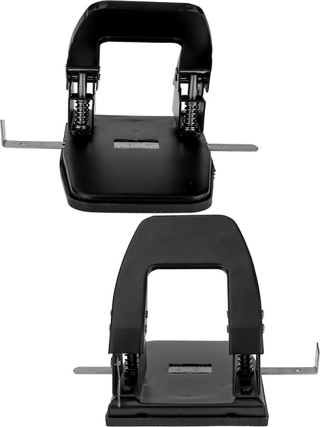 3_Дырокол до 30л WorldOffice, металлический, черный