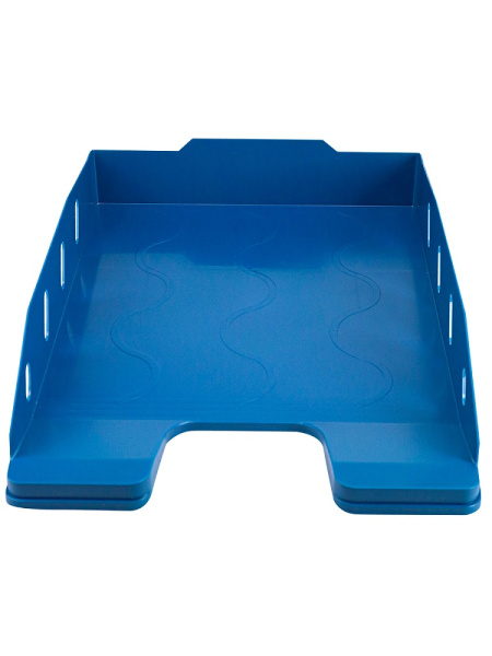 2_Лоток горизонтальный одинарный PROF-PRESS Стандарт, дымчатый, лазурь