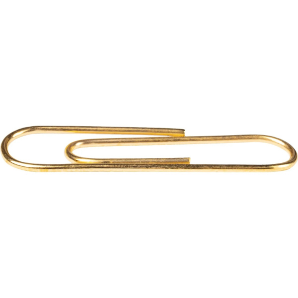 4_Скрепки 50мм большие золотистые 50шт Attache