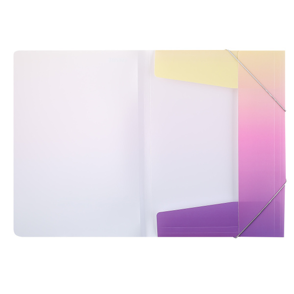 2_Папка на резинках А4, корешок 20мм, пластик 0,4мм deVENTE Degrade, персиковый-розовые