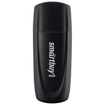 Флеш-диск 4GB SMARTBUY Scout USB 2.0, черный