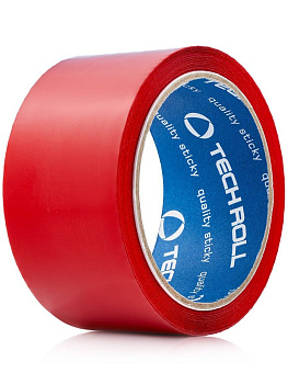 Скотч цветной красный 48мм*66м 45мкр ТР