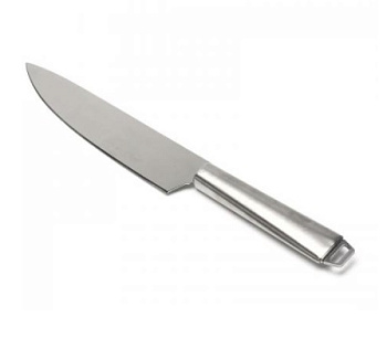 Нож кухонный поварской 33,5*4*1,5см с металлической ручкой