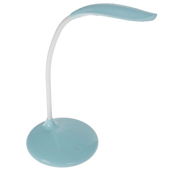 Лампа настольная светодиодная Uniel TLD-558, сенсорный выключатель, голубая