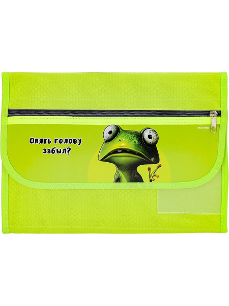 Папка на липучке для труда А4 PROF-PRESS Лягушки, ткань