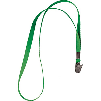 Лента для бейджей deVENTE, 40см, клип, зеленая