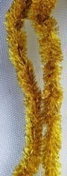 Мишура 1 штука, диаметр 40мм, длина 1,7м, золотая