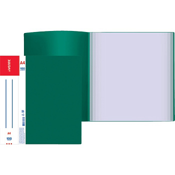 Папка 100 вкладышей deVENTE Daily, пластик 0,8мм, зеленая