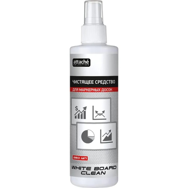 Чистящая жидкость-спрей для маркерных досок Attache Selection, 250мл
