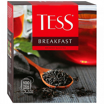 Чай пакетированный TESS Breakfast, черный, 100п*2г