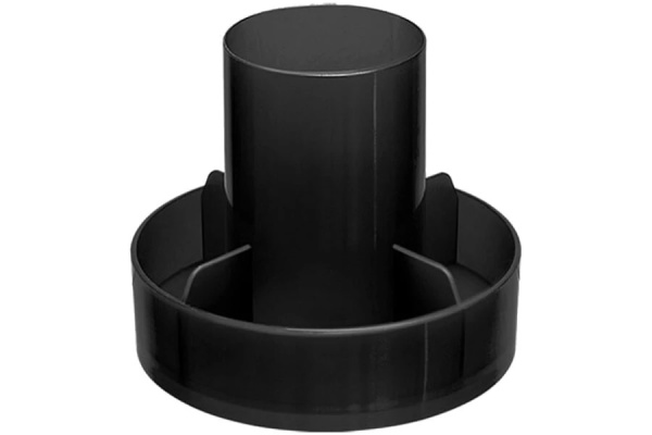 Подставка-органайзер без наполнения, 5 отделений, вращающаяся СТАММ Метеор, черная