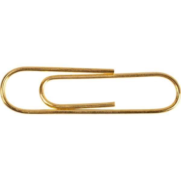 3_Скрепки 50мм большие золотистые 50шт Attache
