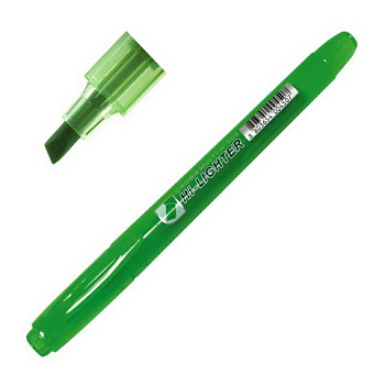 Текстовыделитель CROWN 4мм, зеленый