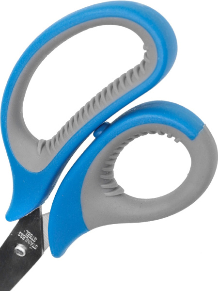 3_Ножницы 21,5см прорезиненные ребристые ручки PROF-PRESS