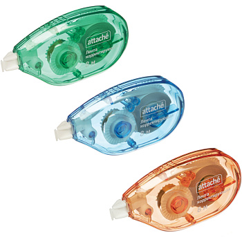 Корректирующая лента 5мм*8м Attache, ассорти