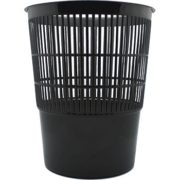 Корзина для бумаг 14л ATTOMEX, сетчатая, черная