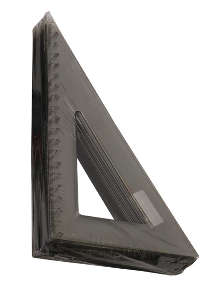 2_Угольник пластиковый, угол 30, 180мм PROF-PRESS, прозрачный тонированный