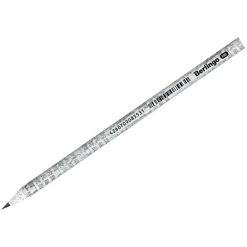 Карандаш чернографитный HB Berlingo Paper Pencil, ассорти