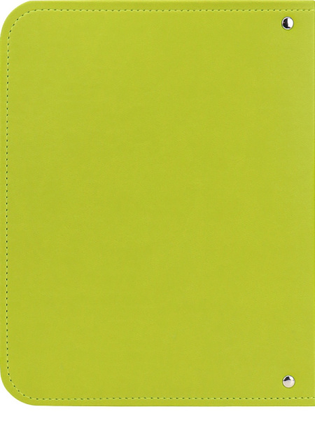 4_Тетрадь на кольцах А5, 120л, под кожу, клетка PROF-PRESS Green
