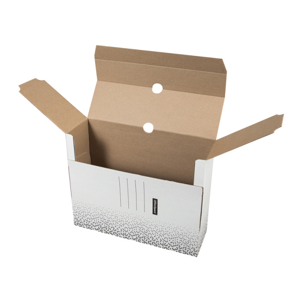 4_Короб архивный А4 100мм, клапан, микрогофрокартон OfficeSpace Standart, белый