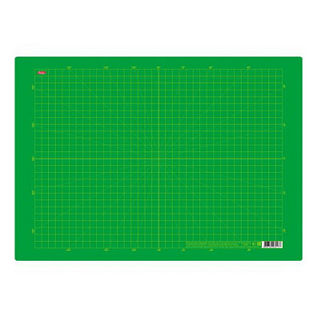 Доска для работы с пластилином А3 298*423мм зеленая в клеточку HATBER