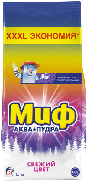 Стиральный порошок-автомат 15кг, МИФ Свежий цвет