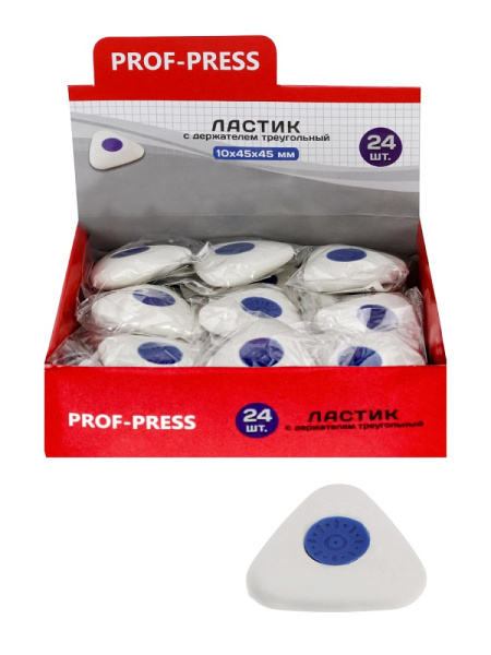 Ластик для чернографитных карандашей 45_45_10мм PROF-PRESS