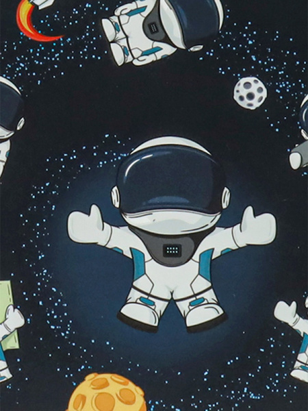 3_Папка на молнии А4 PROF-PRESS Космос, непрозрачная пластиковая