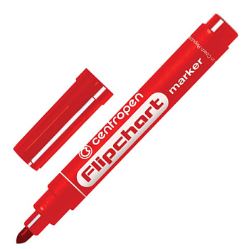 Маркер для флипчарта CENTROPEN 8550 непропитывающий 2,5мм, красный