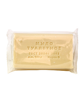 Мыло туалетное Эконом 100г в полиэтиленовой обертке