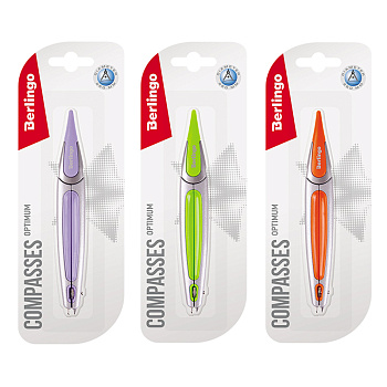 Циркуль 135мм Berlingo Optimum, ассорти