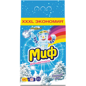 Стиральный порошок-автомат 6кг, МИФ Свежий цвет